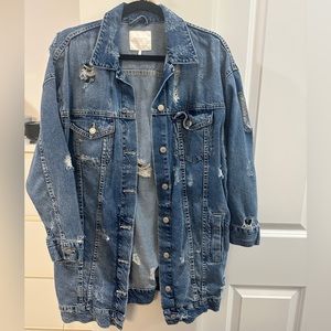 Distressed Zara Denim Jacket